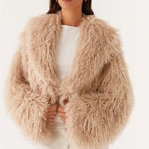 Peppermayo Tan Teddy Jacket